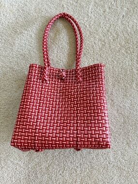 Handmade Recycled Woven Tote Bag